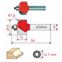 Фреза Атака кромочная калевочная D28.6/ф8/H13 (8141070)